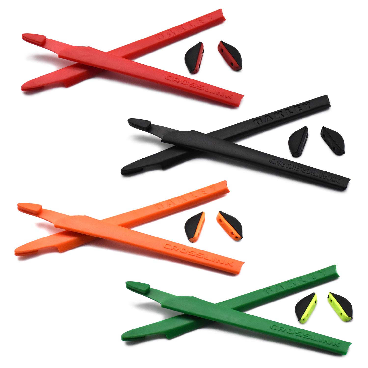4 coppie Kit gommini di ricambio in silicone Per Oakley Crosslink Occhiali da sole