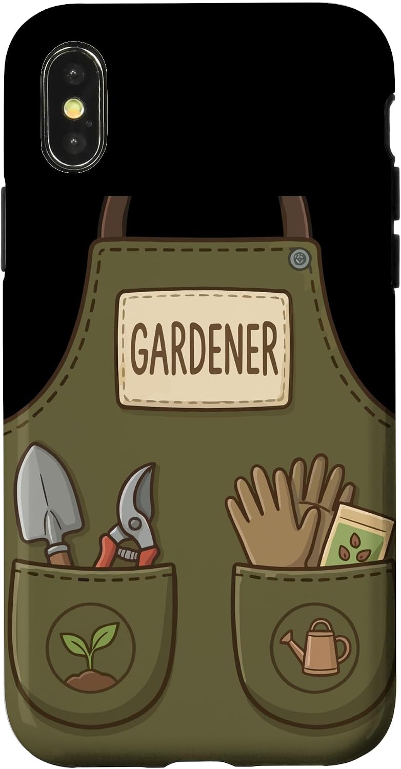 Gardener Funny Cute Gardening Horticulture Apron Costume Case for iPhone 13 image 5