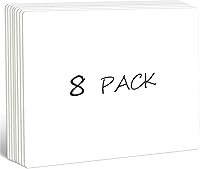 SpriteGru 8 Pack Small Double-Sided Dry Erase Whiteboards 12x9 Inch - Erasable Reusable for Classroom, Office, Home, Kids Math & Drawing