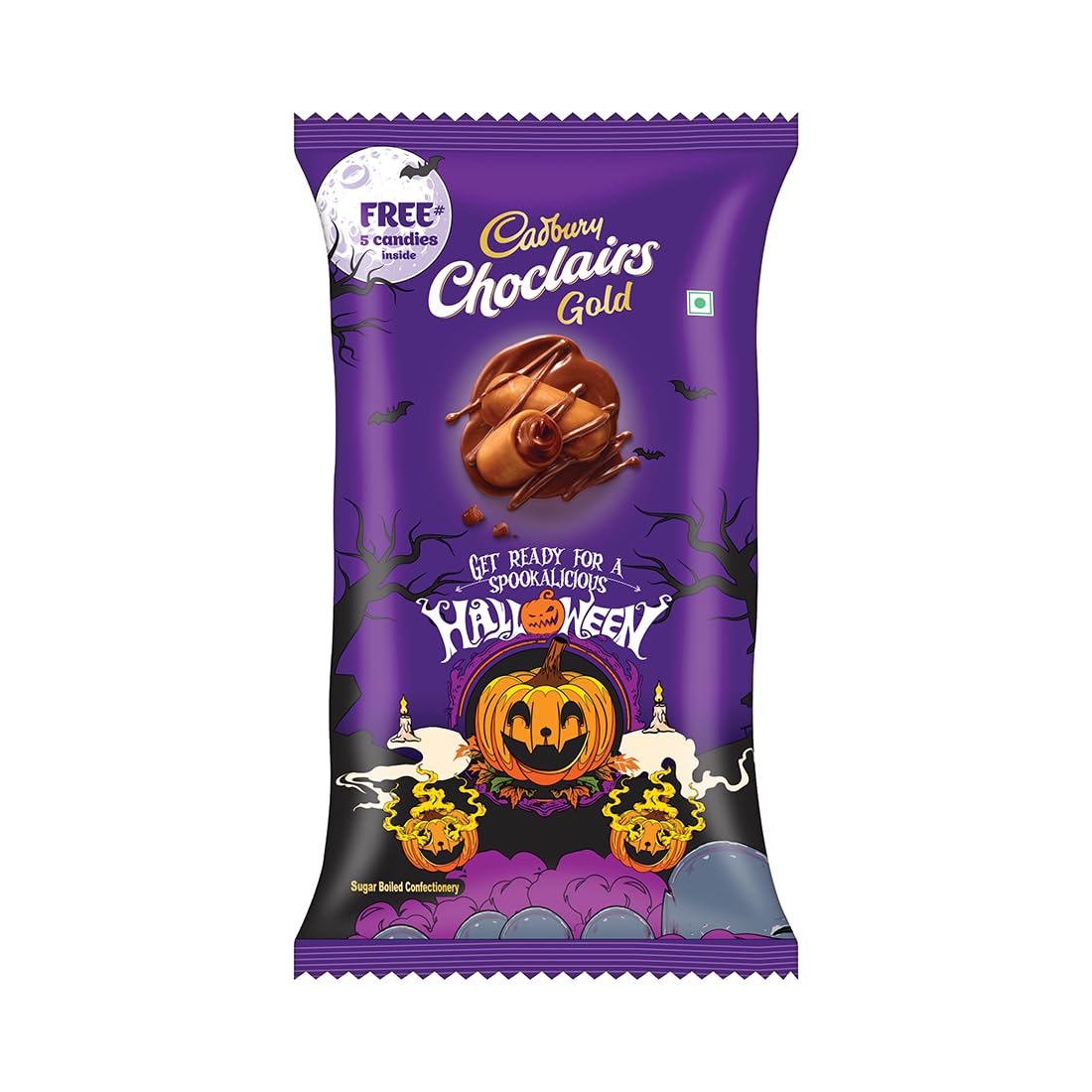 Cadbury Choclairs Gold Candy Chocolate, 525 Gm (105 Candies)