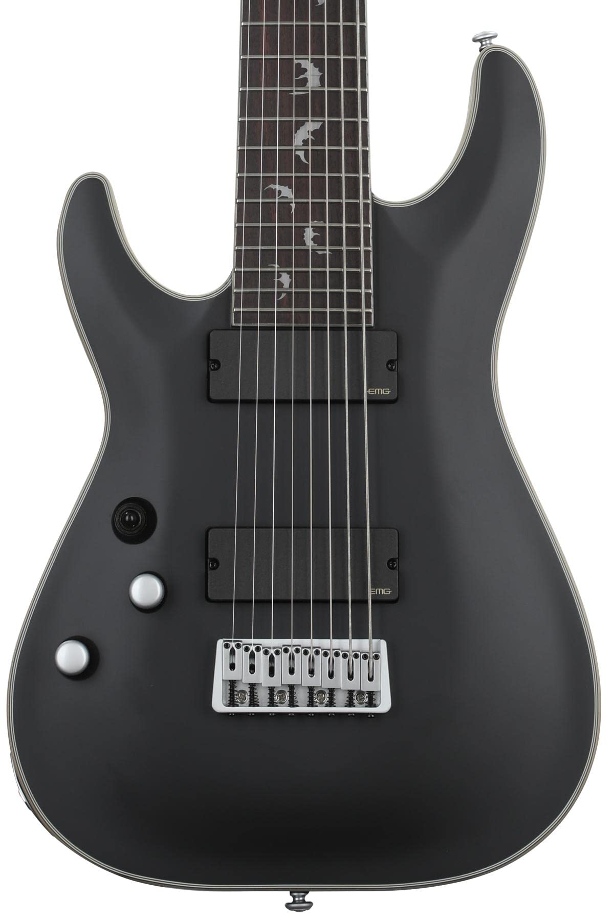 Schecter Damien Platinum 8 - Satin Black, Lefty