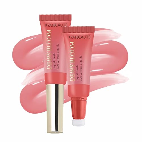 SUMEITANG Varita de belleza de rubor, acabado líquido de rocío para mejillas, ligera, transpirable, de aspecto natural, suave en barra con aplicador