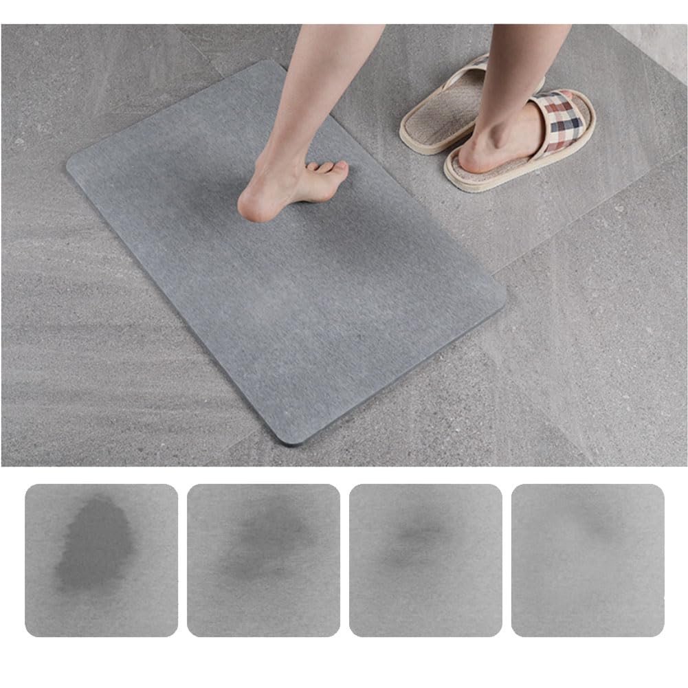 Tappetino Bagno, Tappeto Bagno Antiscivolo Tappetino Bagno Assorbente Tappeto Bagno Diatomite Green 60 * 39cm