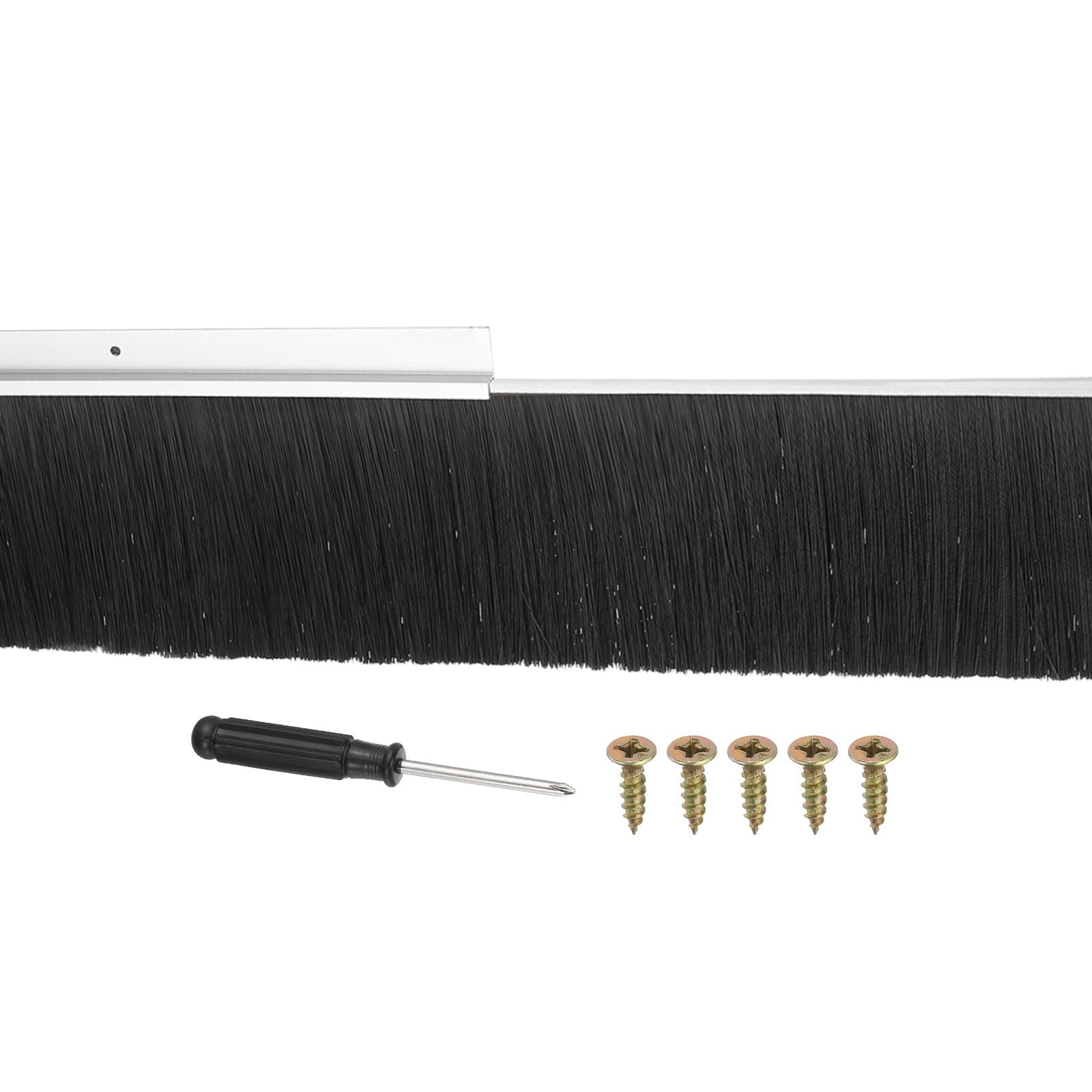 PATIKIL Door Brush Sweeps 2.36" Bristles x 47.24" Long