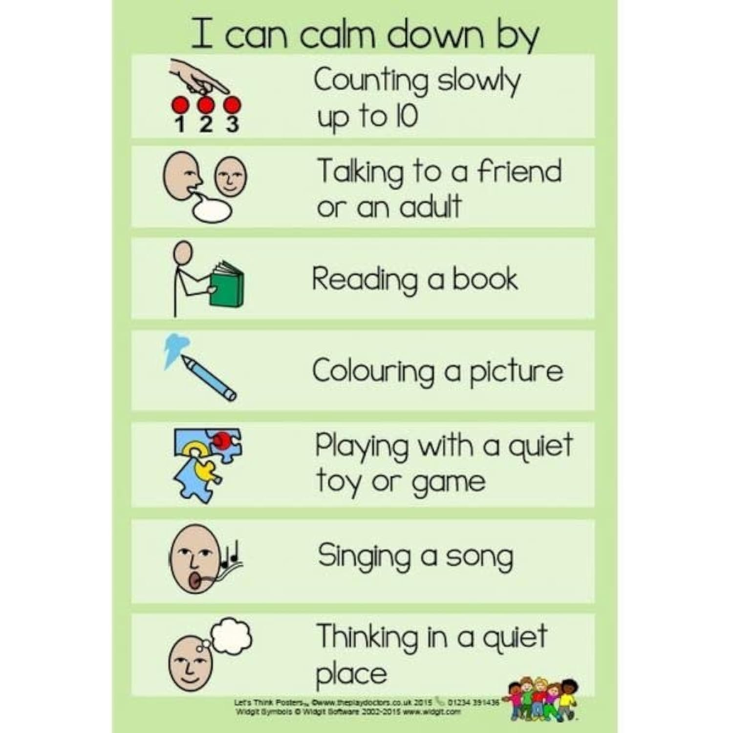 I Can Calm Down Poster - ASD / Autism / SEN / Special Needs Social Communication Visual Aid
