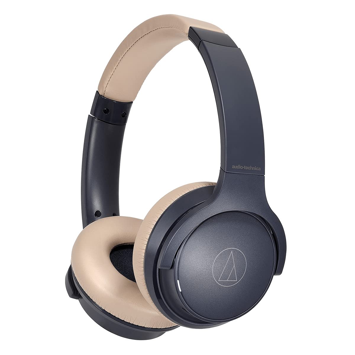 Audio-Technica ATH-S220BTNBG Wireless On Ear Headphones, Navy/Beige