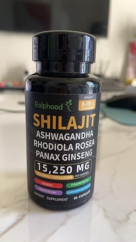 Miniatura 7 de Shilajit para hombresmujeres  Orgánico puro del Himalaya, cápsulas de Shilajit con Ashwagandha, suplementos de 60 cápsulas alternativas a la resina,