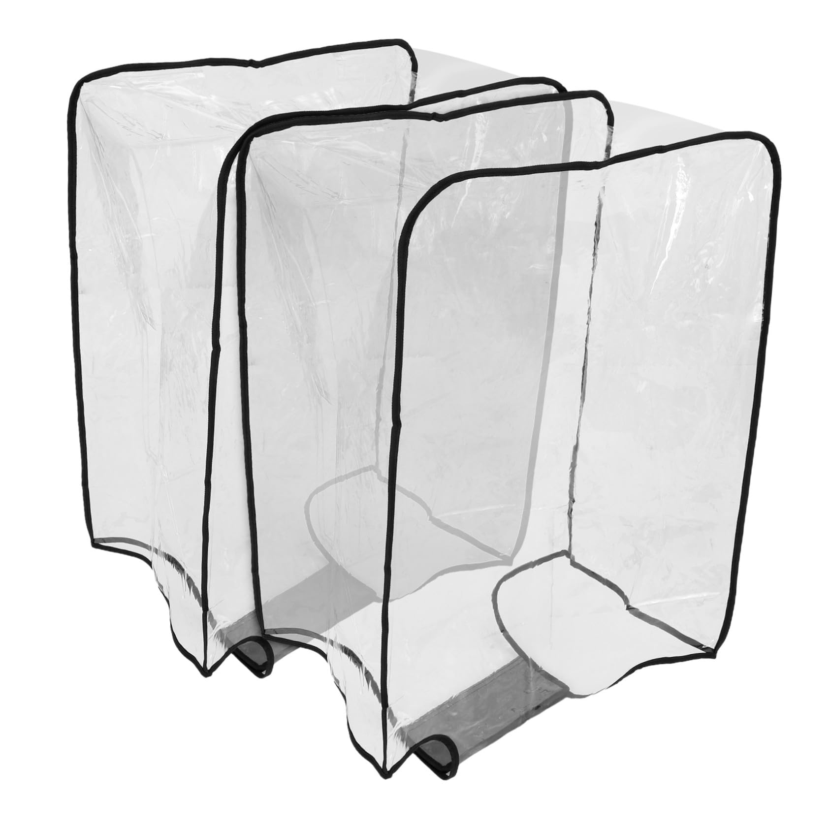 OUNONA 2 Piezas Fundas Protectoras para Maletas Ruedas de Fundas de PVC Transparente Prueba de Arañazos para Viajes