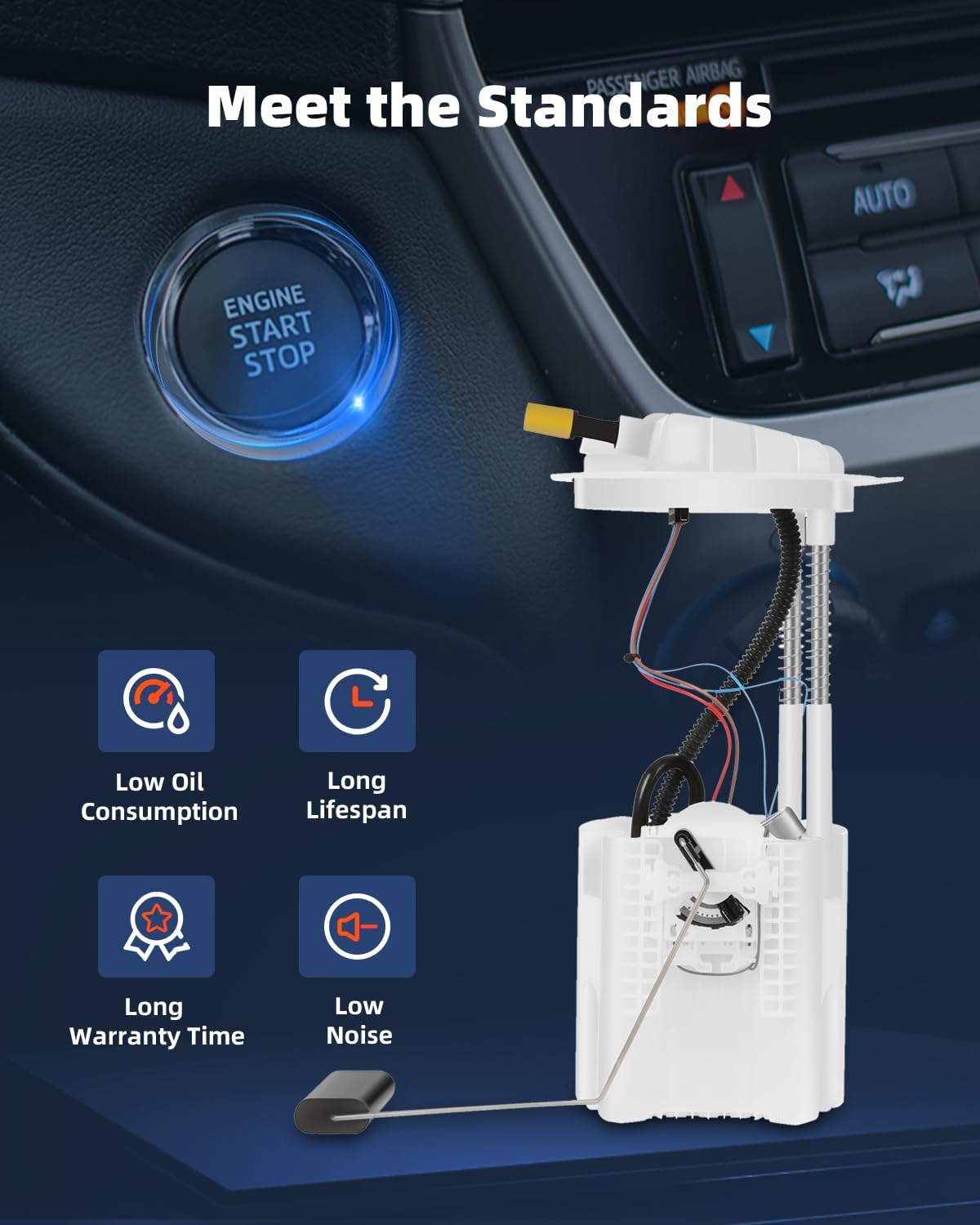 ECCPP Fuel Pump Replacement E7219M Compatible with Nitro Liberty 2007 2008 2009 2010 2011 2012 V6 3.7L 4.0L