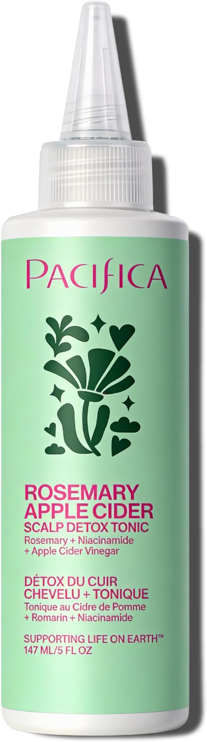 Scalp Detox Tonic – Rosemary Apple Cider with Salicylic Acid for Clarifying and Purifying Itchy, Dry Scalp, Vegan & Cruelty-Free, 5 oz