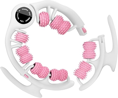 Rodillo de masaje anticelulítico con asas desmontables  Masajeador de drenaje linfático y masajeador de fascia para piernas, muslos, glúteos