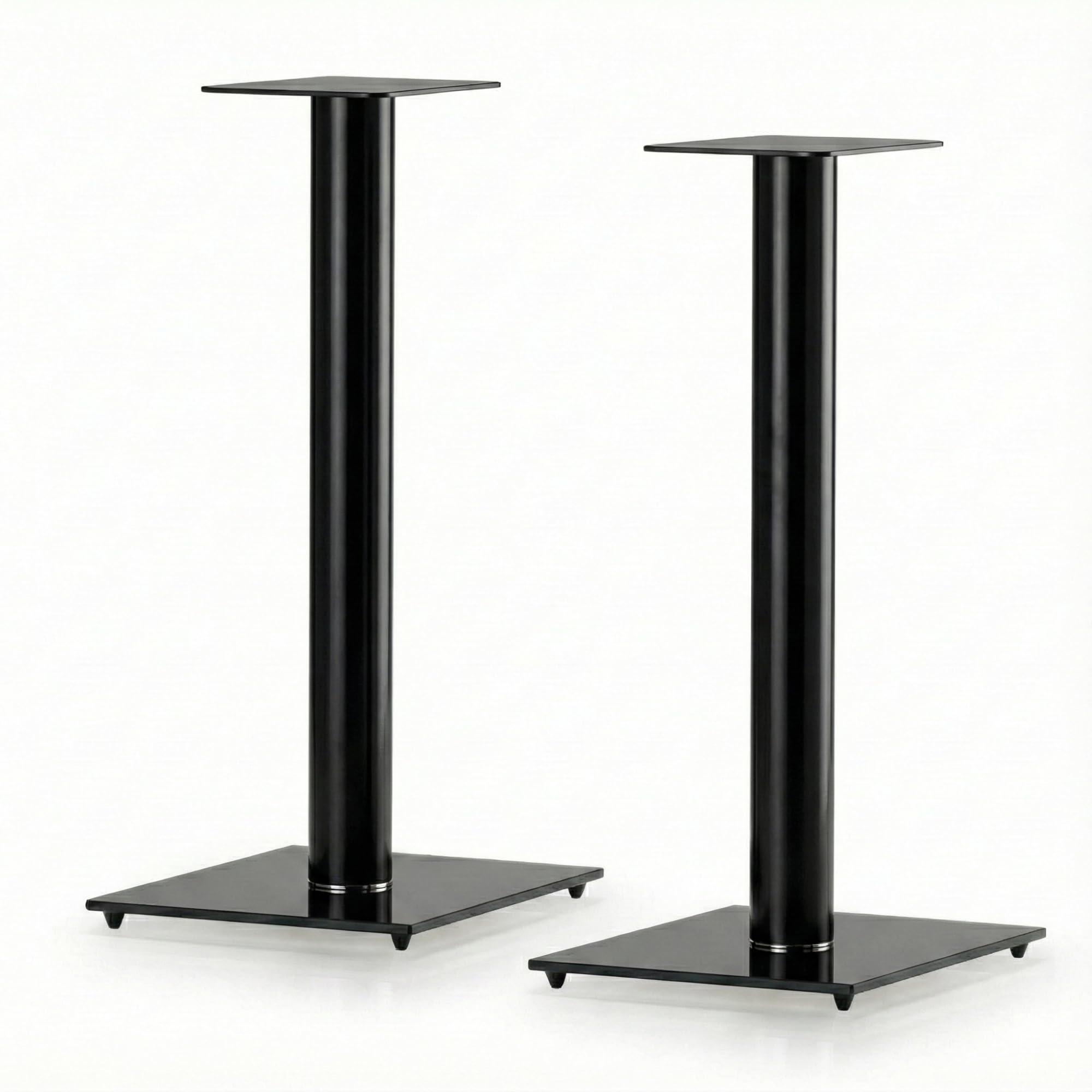 Supporti Per Altoparlanti SONOROUS SP-100/60 Nero: Coppia Di Piedistalli Con Base In Vetro E MetallO, Altezza 60 Cm, Fino A 20 Kg - 4