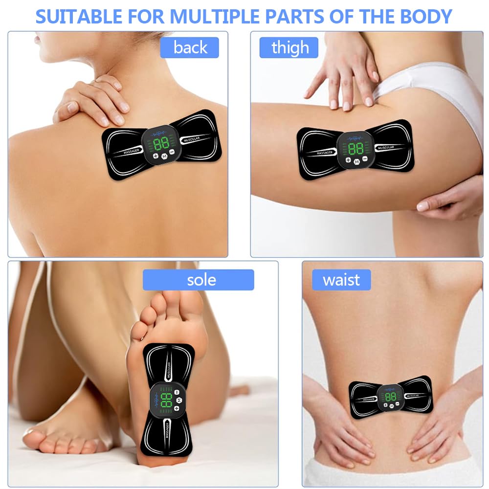 Massaggiatore Collo Cervicale,Massaggiatore Mani Artrite 2pcs,Dispositivo di Allenamento EMS,Massaggio Corpo intero,10 modalità 29 livelli di intensità,Wireless Conveniente,Aliviare il dolore Muscol