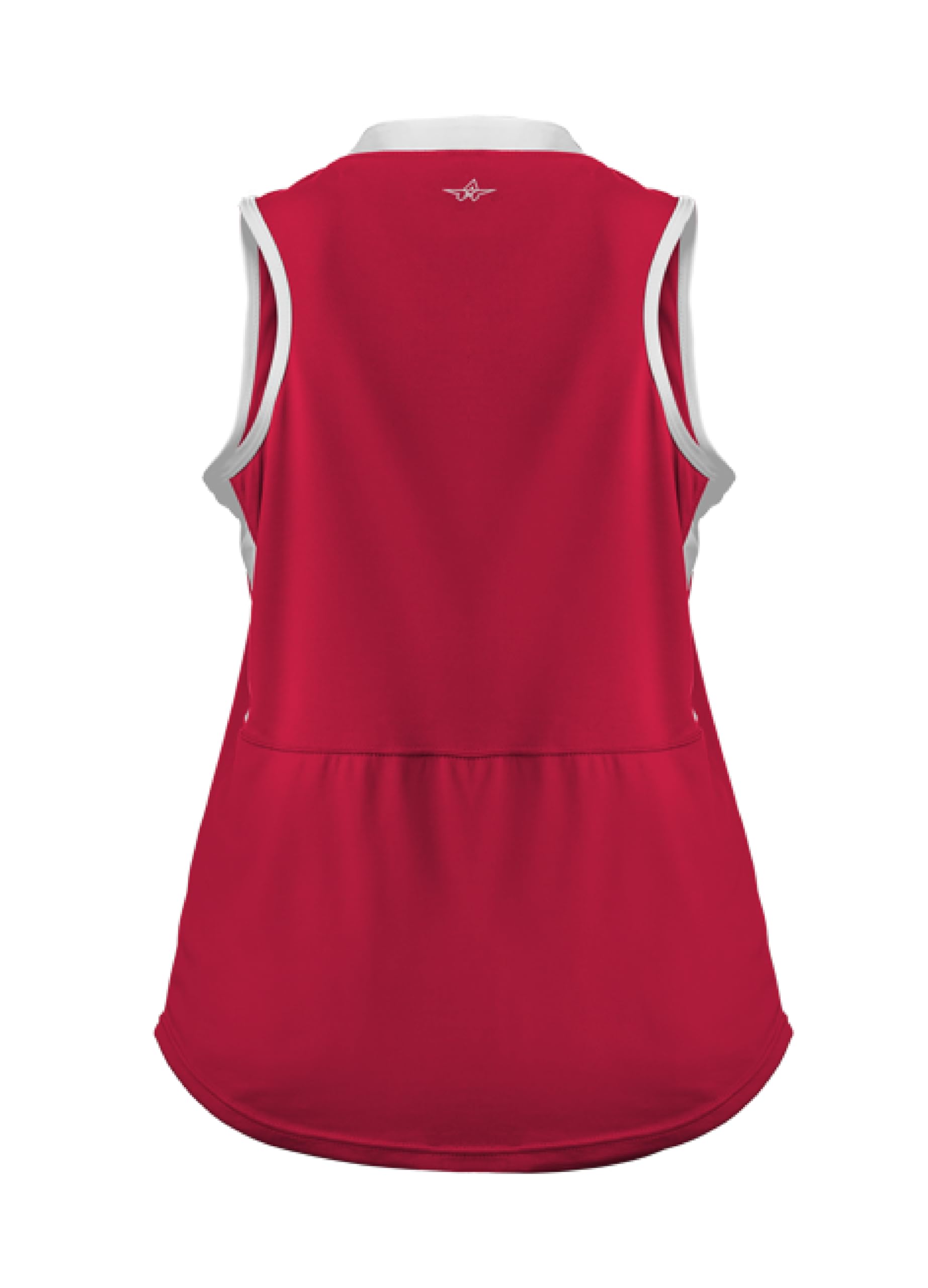 ALLESON ATHLETIC Women's Standard Slide Fastpitch V-Neck Sleeveless Jersey (Style 522XVW), Red/White, Small