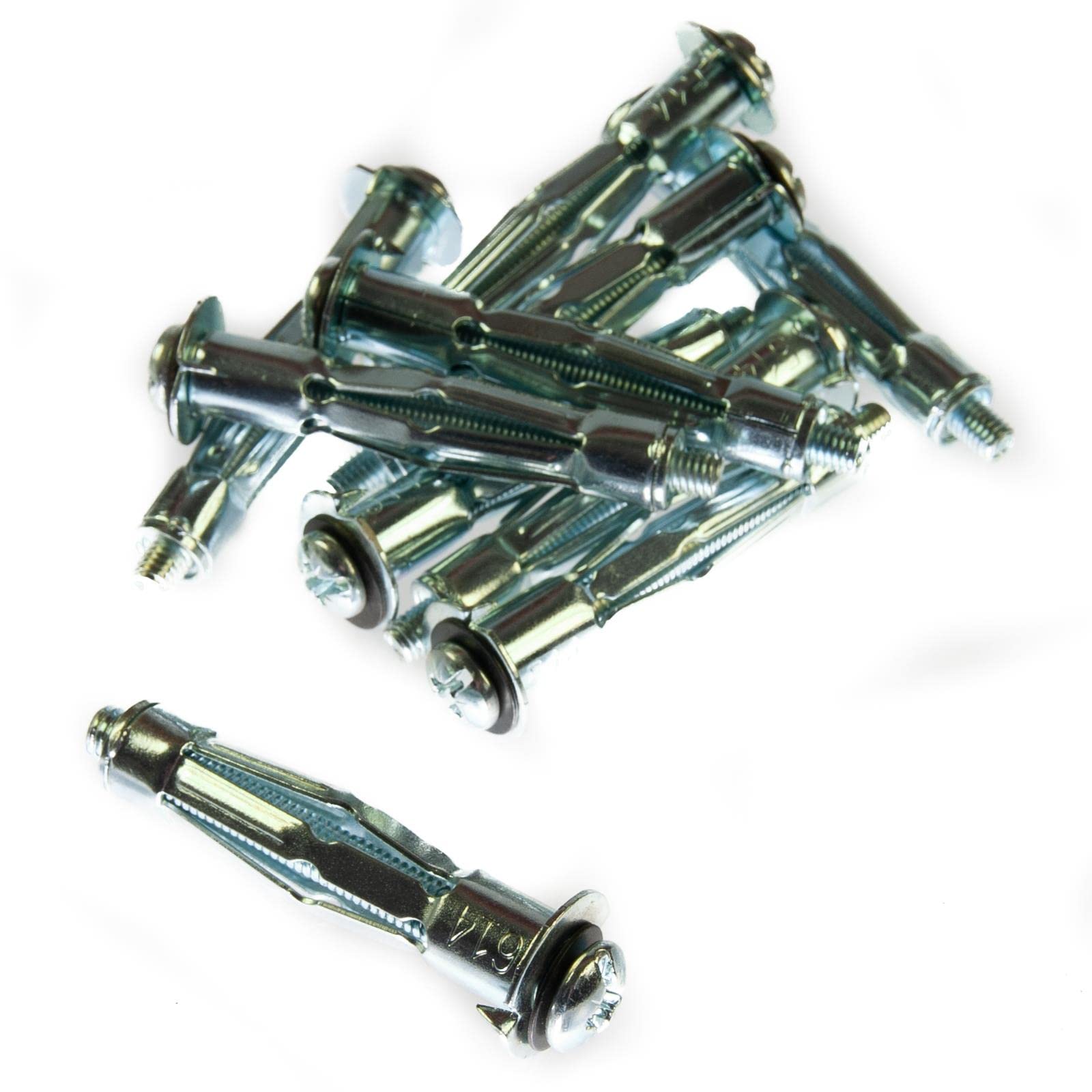 Cavity Wall Anchor Metal M4 x 38mm Plasterboard Drywall Fixing (Pack of 10)