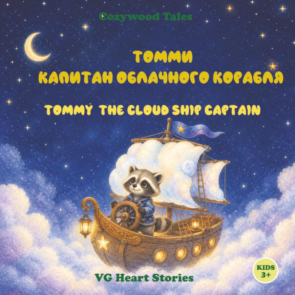 Tommy and the Cloud Ship Captain: An English–Russian Bilingual Picture Book About Bedtime, Growing Independence, and Imagination for Ages 3–6