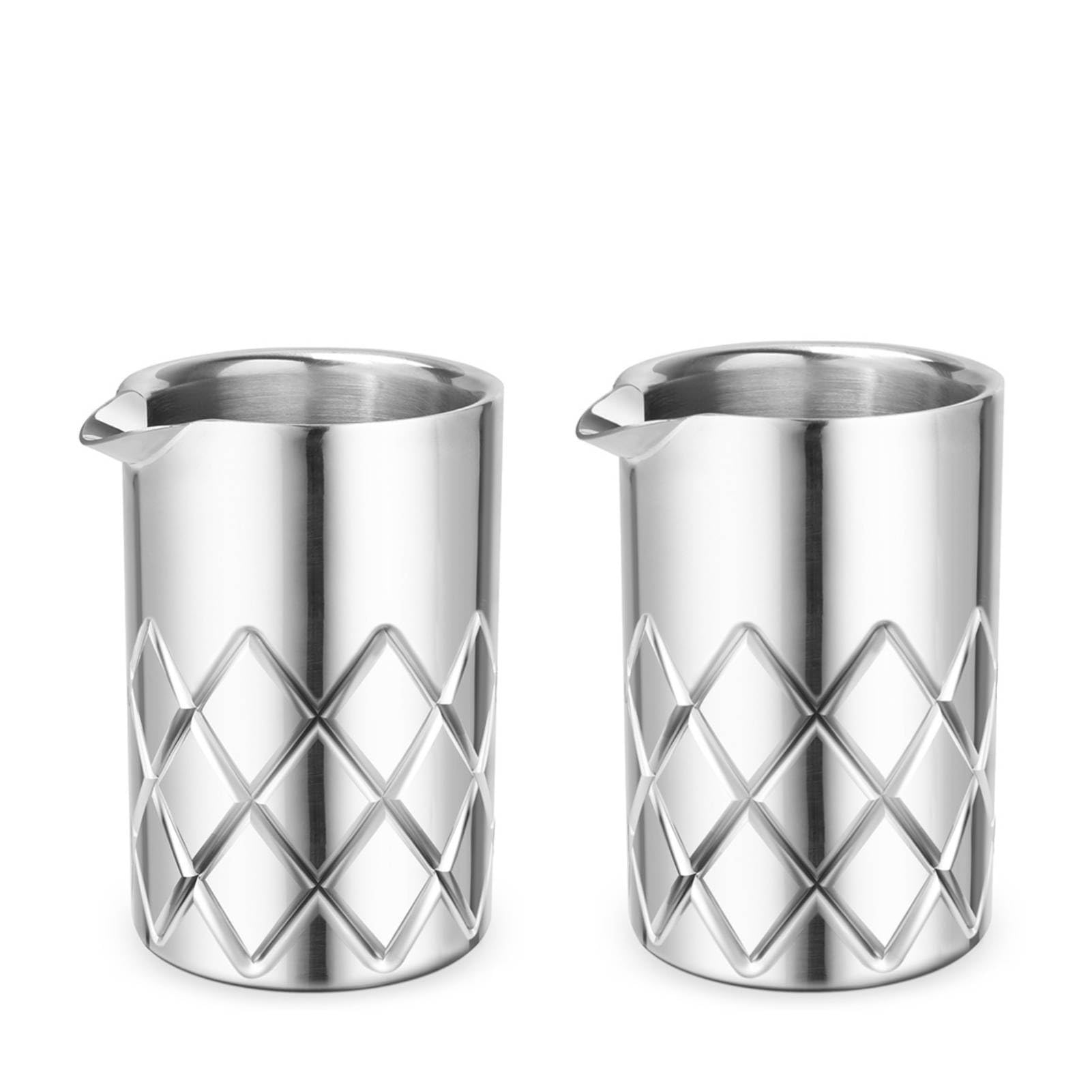 2PCS Cocktail Mixing Glass, 2oz Stainless Steel Cocktail Stirring Glass Beaker for Home Bartender Bar Whiskey Martini Drink Shaker Accessories