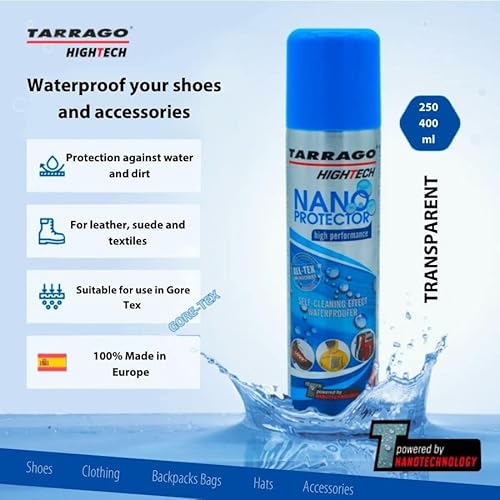 Tarrago _COLOR_NAME_REF Nano Shoe Protector Spray | 6.5Oz | Waterproof & Stain Repellent For Sneakers, Suede, Canvas, Leather, Fabric thumb #7