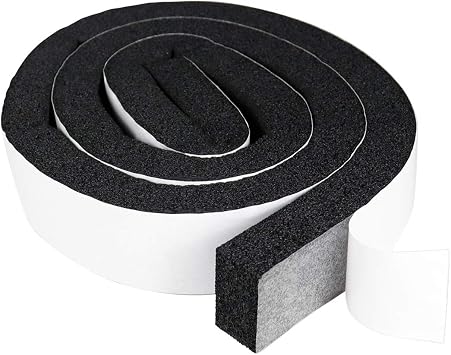 LBG Products Window Air Conditioner Foam Strip Insulation,2 Inch Wide X 1 Inch Thick,Windows AC Foams Sealer with High Resilience Adhesive Weatherseal Tape,6.5 Feet Long x 1 Roll
