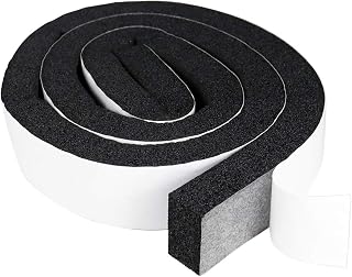 LBG Products Window Air Conditioner Foam Strip Insulation,2 Inch Wide X 1 Inch Thick,Windows AC Foams Sealer with High Resilience Adhesive Weatherseal Tape,6.5 Feet Long x 1 Roll