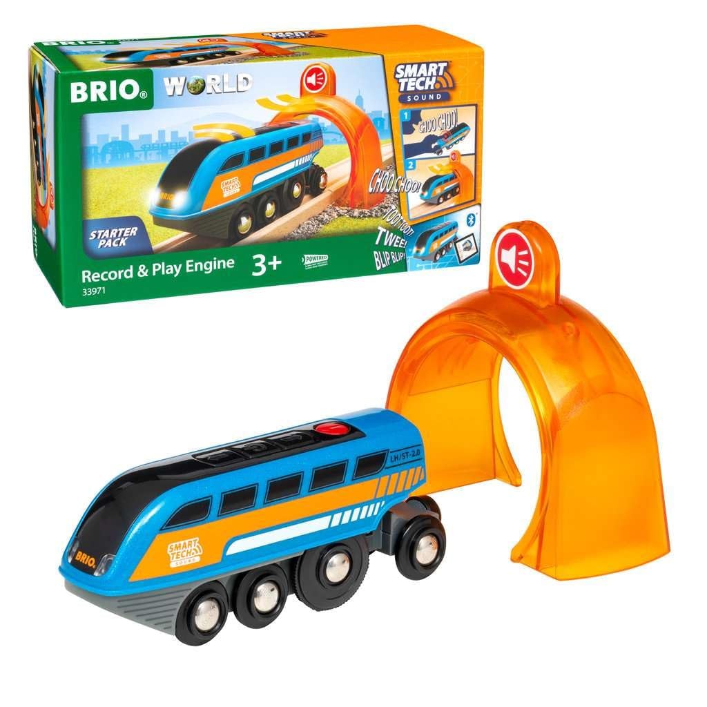 BRIO 63397100 World Smart Tech Sound: Motor de grabación y reproducción para niños de 3 años en adelante Compatible con Todos los Juegos de Trenes