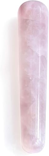 Herramienta hecha a mano JOVIVI, rosa natural con motivos en relieve Gua Sha, para masaje Wand y terapia con acupuntura o tratamiento con agujas