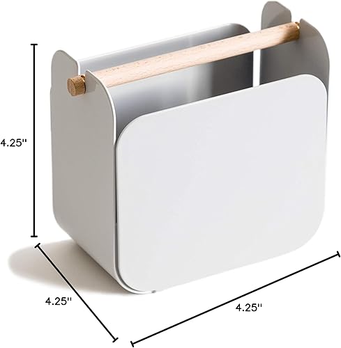 Miniatura 4 de U Brands Vaso de metal, accesorio de escritorio, colección Arc, rosa