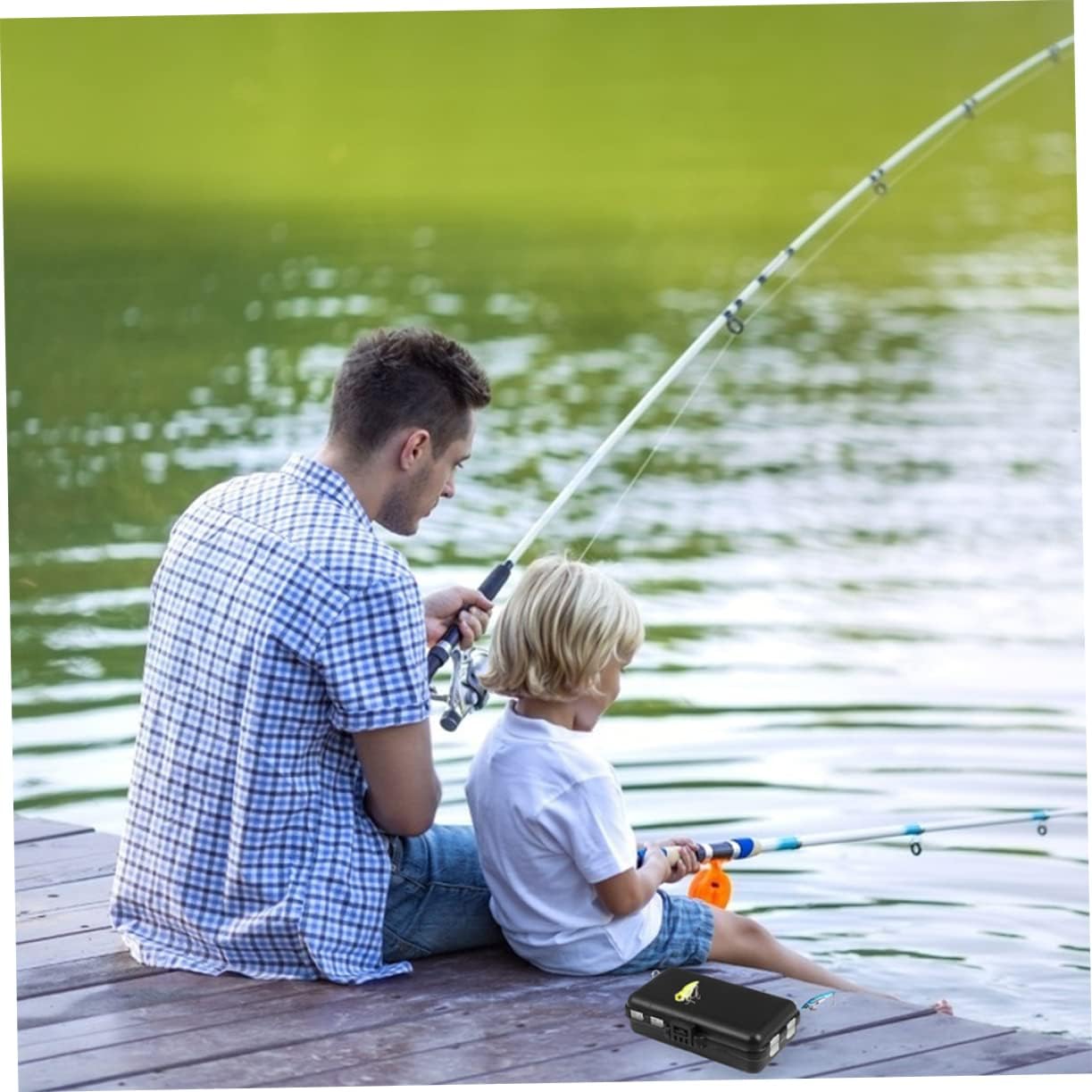 Fishing Gear Storage 3Pcs Removable Divider Waterproof Bait Containers for Lures for Outdoor Fishing Activities