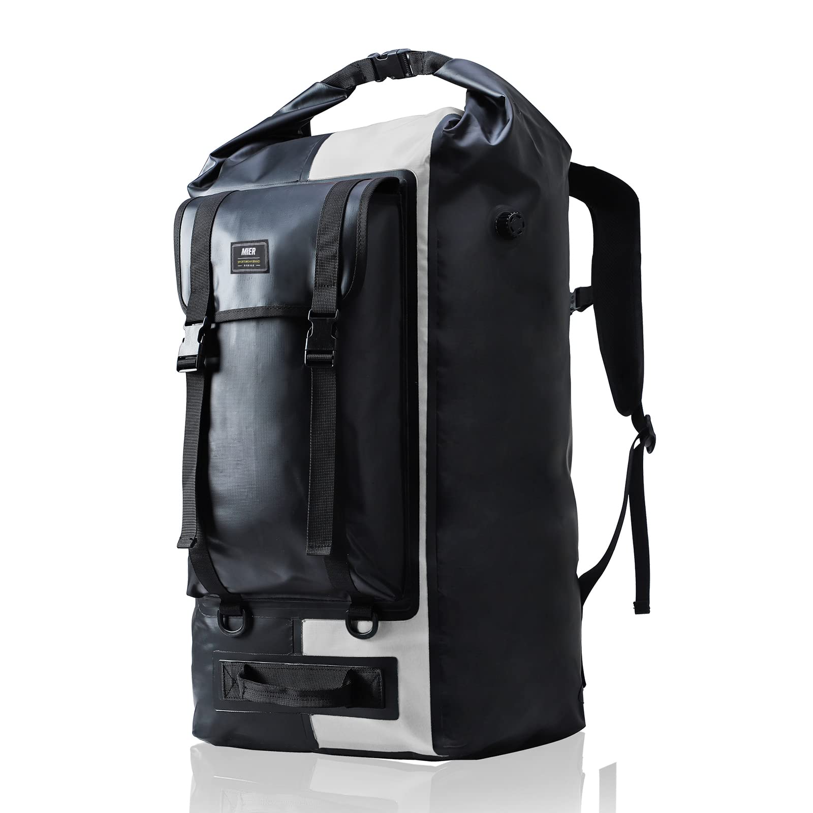 MIER Extra Large Waterproof Duffel Backpack Roll Top Duffle Bags for
