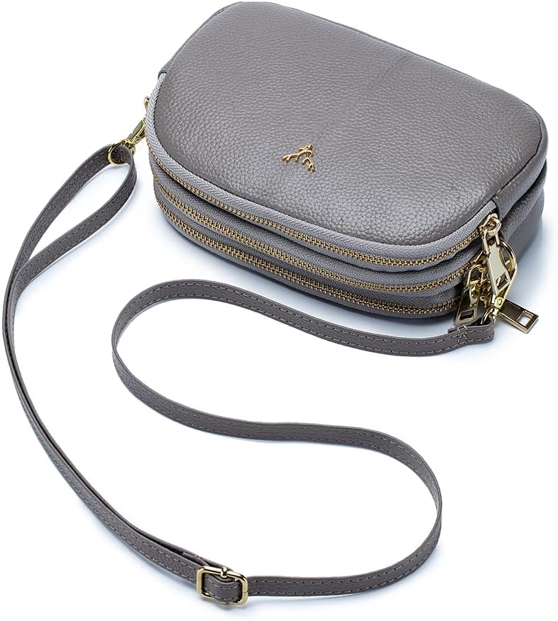 Small Crossbody Bags Genuine Leather Shoulder Handbags Trendy Design Cellphone Purses for Women and Girls - Image 4