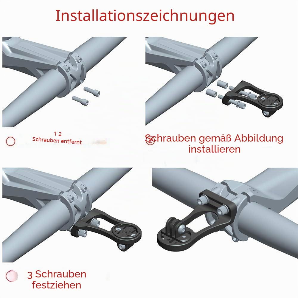 Panmout Best Tek Wahoo Elemnt Bolt Mount Wahoo Halterung für Wahoo Elemnt, Wahoo Elemnt Bolt, Wahoo Elemnt Mini, und Fahrradlicht-Adapter