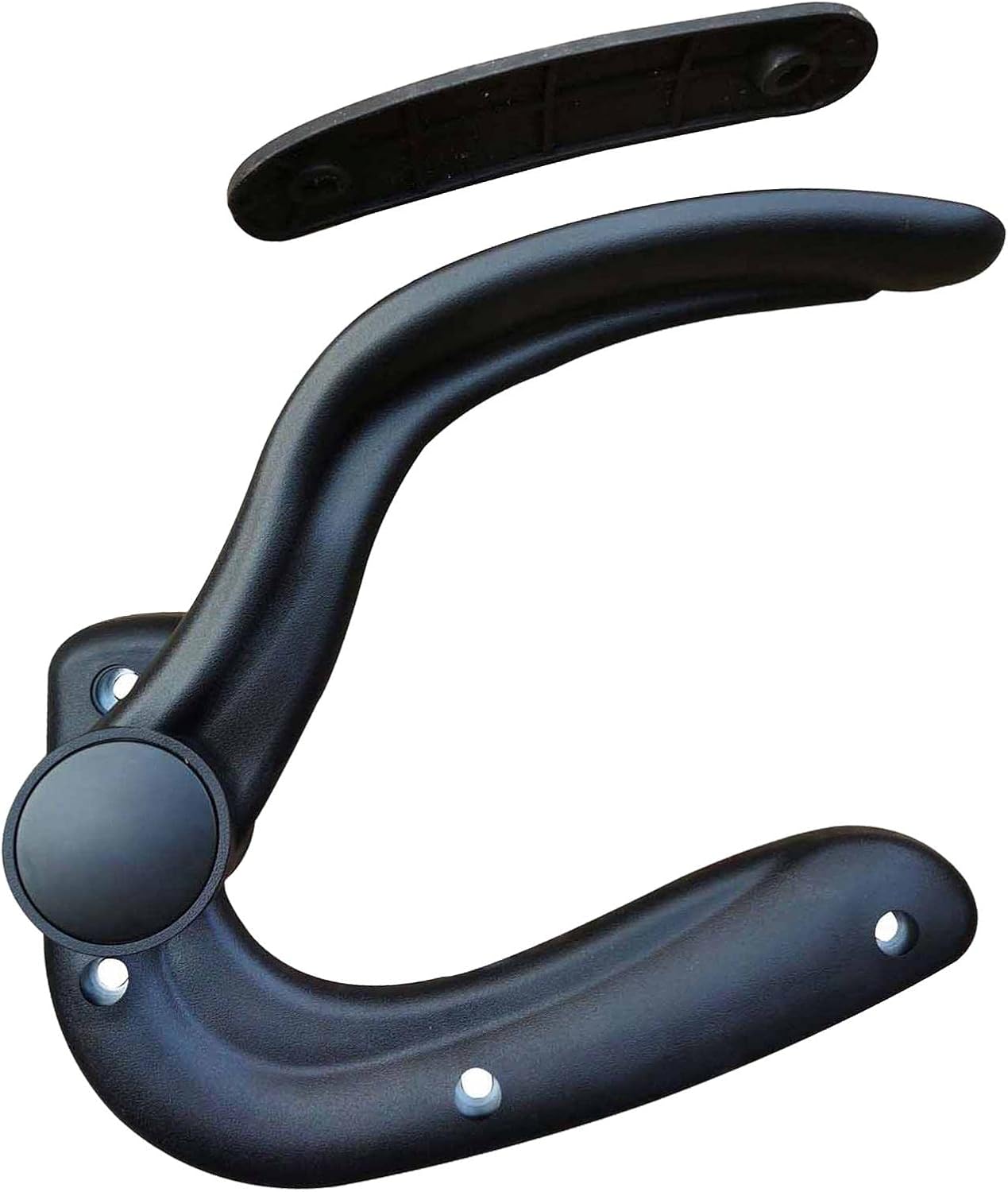 Replacement Adjustable Arms for Office Chair Support Arms and Elbow Hardware Comfort Replaces Gaming Chair Armrest Pads with Arm Pads, Black