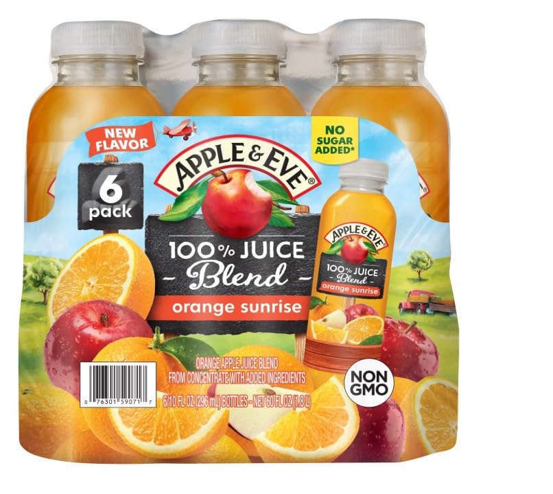 12 Pack Apple & Eve 100% Orange Sunrise Juice Blend