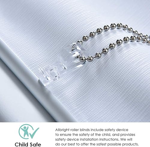 Miniatura 7 de ALLBRIGHT - Persianas opacas enrollables para ventanas con aislamiento térmico a rayas Jacquard