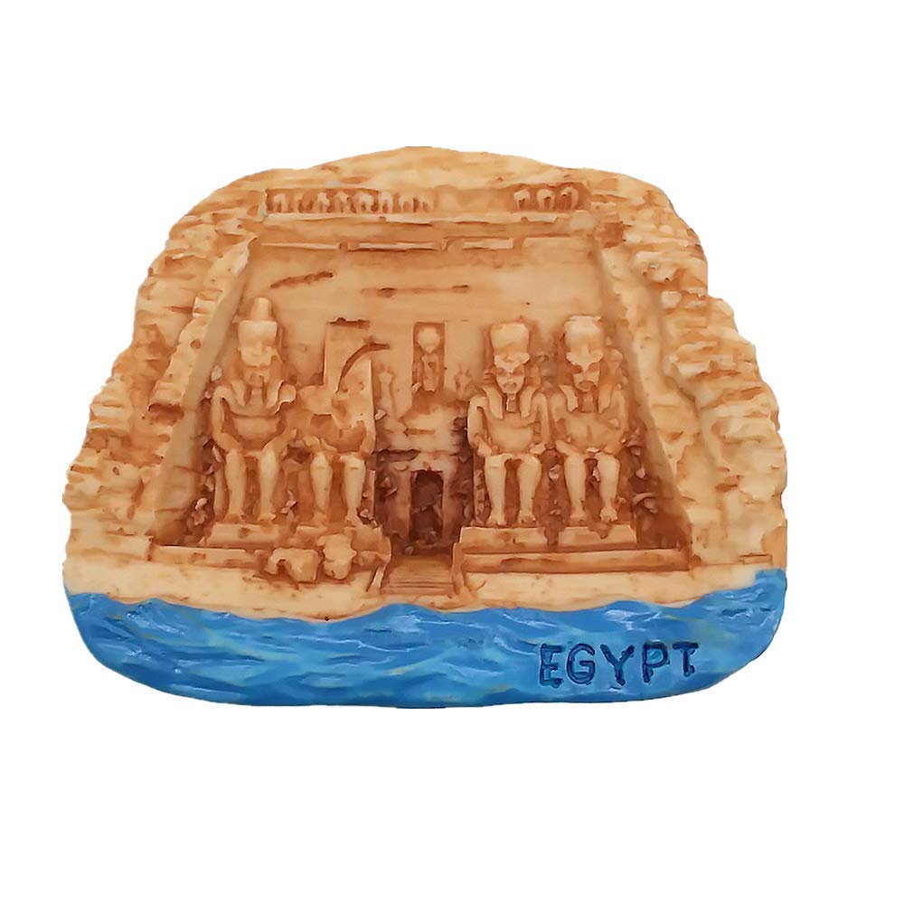 Muyu Magnet Aswan Egypt 3D Abu Simbel Temple Fridge Magnet Souvenir Gift,Home & Kitchen Decoration Magnetic Sticker Refrigerator Magnet Collection