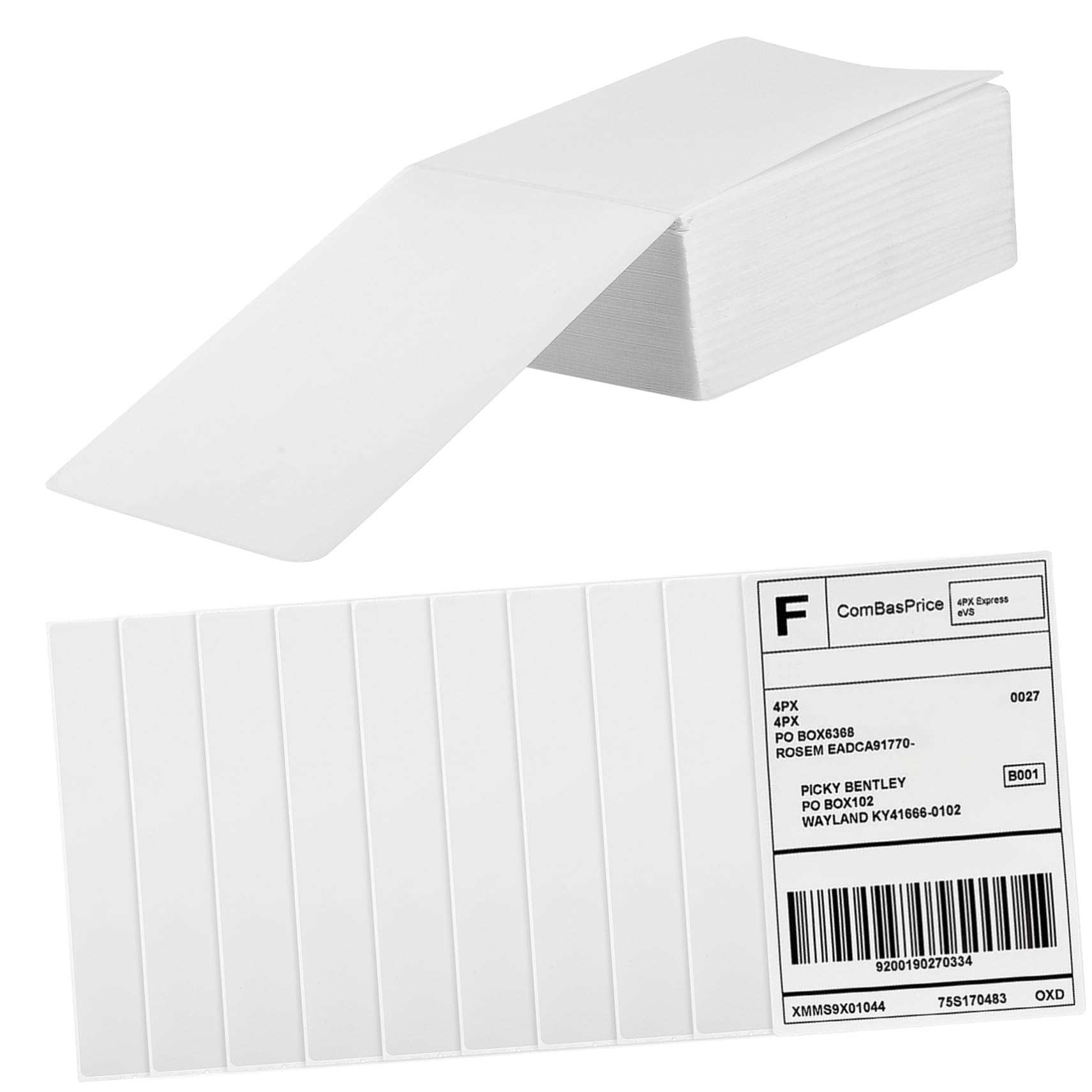 Thermodirekt Versandetiketten 100x150mm 500 Stück aus Papier Selbstklebend und Langlebig Geeignet für Thermodrucker und Versandverpackungen