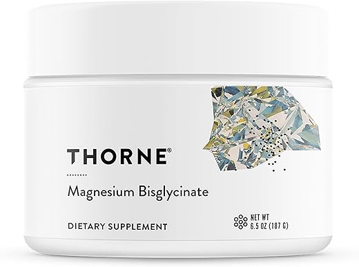 Thorne Magnesium Bisglycinate – Powdered Magnesium Formula – Support Restful Sleep, Muscle Recovery, Heart Health, and Metabolism – NSF Certified for Sport – Gluten-Free – 6.5 Oz – 60 Servings