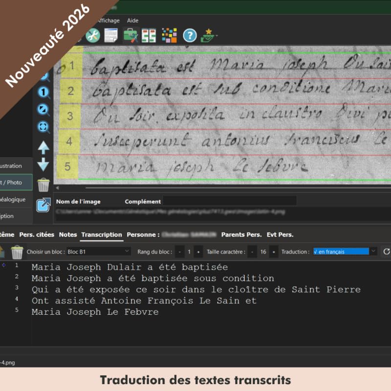Coffret Généatique 2026 Prestige Logiciel Généalogie PC