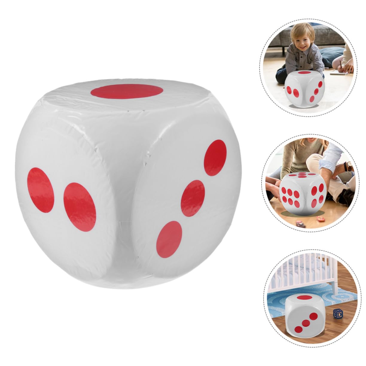 Dados de Espuma Grandes 28 Cm para Niños, Juego Didáctico y Fiesta, Dado Hexagonal de Color Claro, Seguro y Liviano para Rifas y Actividades Recreativas, 1 Unidad