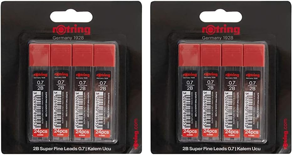 Rotring Super Polimer Kurşun Kalem Ucu (2B), 4'lü Paket, 0.7 mm - 2094211 2li paket