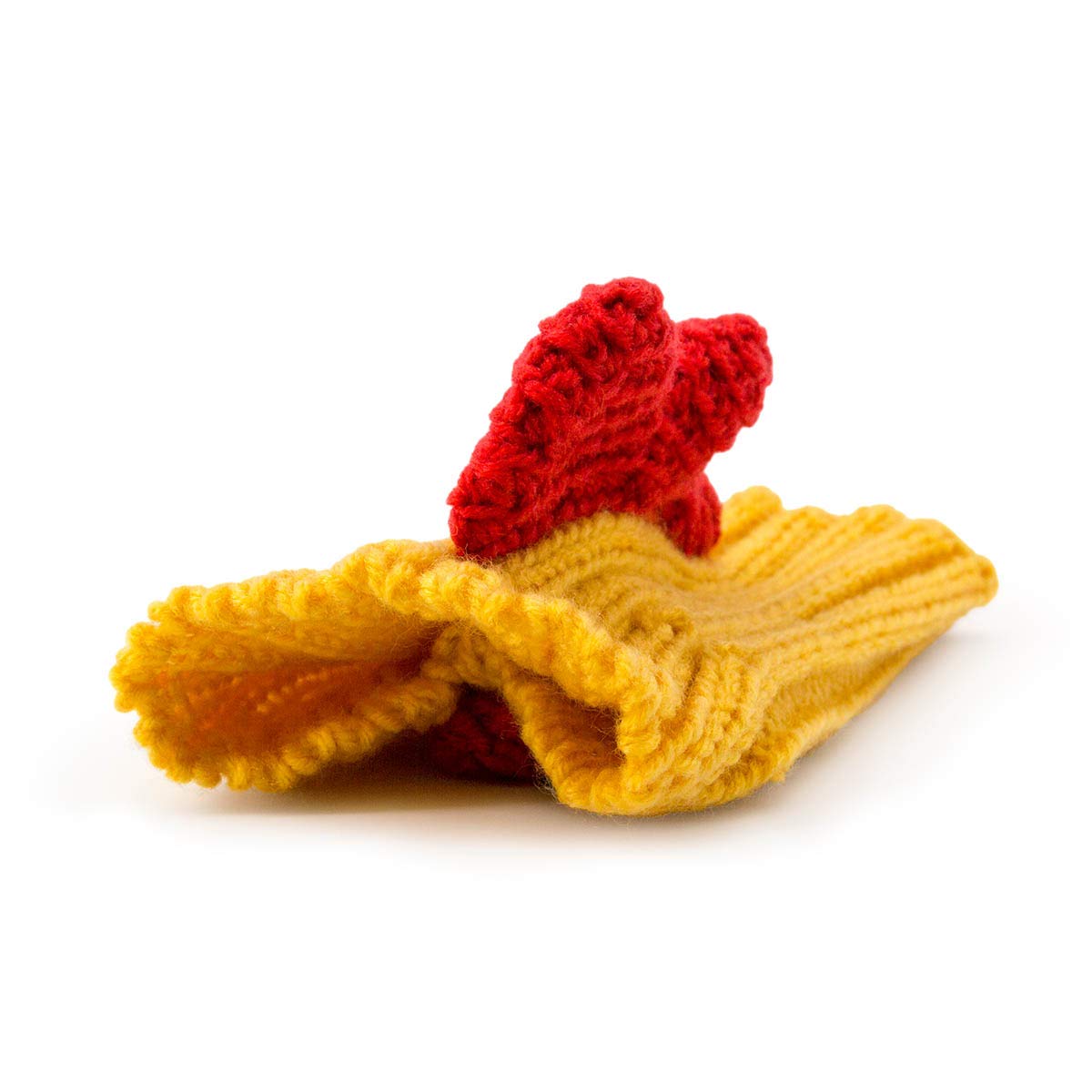 Zoo Snoods Rooster Costume - Knit Chicken Dog Snood Ear Wrap for Pets, Warm Neck Cover for Halloween and Winter (Medium)