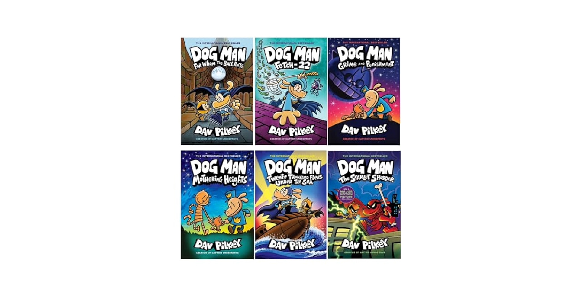 Dog Man: 6巻セット Dog Man: The Supa Buddies Mega Collection: From the Creator