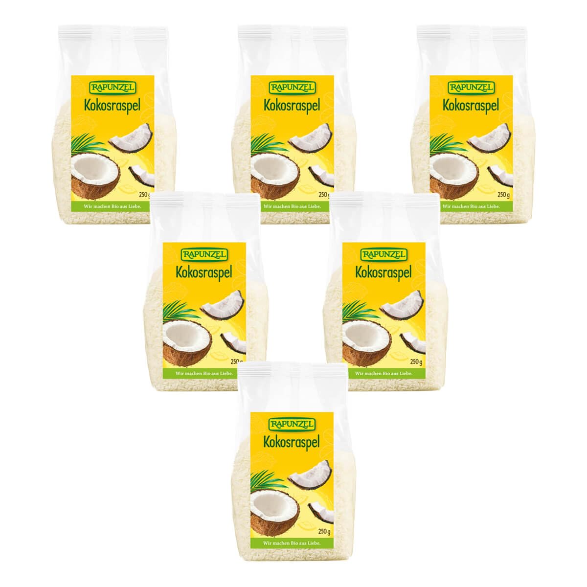 Rapunzel Bio Kokosraspel (6 x 250 gr)