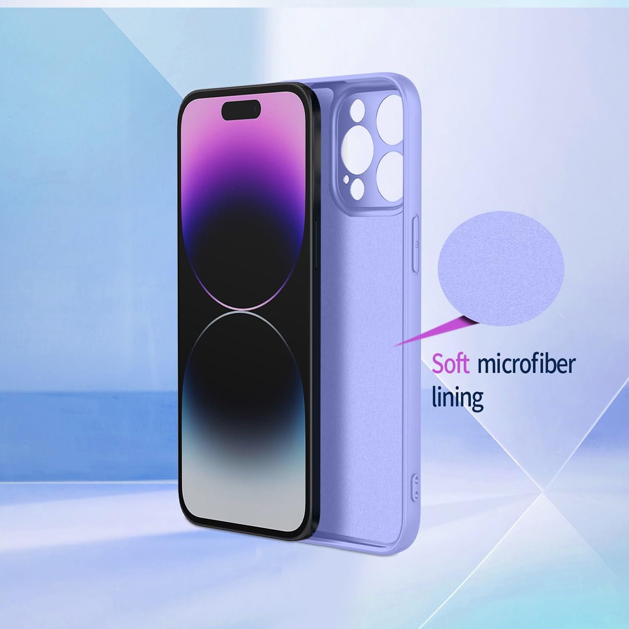 UPLAI Hülle Für Motorola Edge 50 Fusion – Stoßfest Mit Gehärtetem Glas & TPU, Farbverlauf Lila/grün, Unterstützt Kabelloses Laden