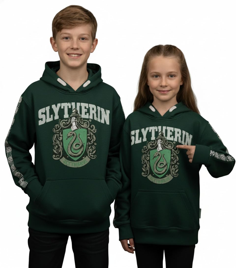 Sweat Harry Potter Serpentard pull enfant chaud vert résistant - 8