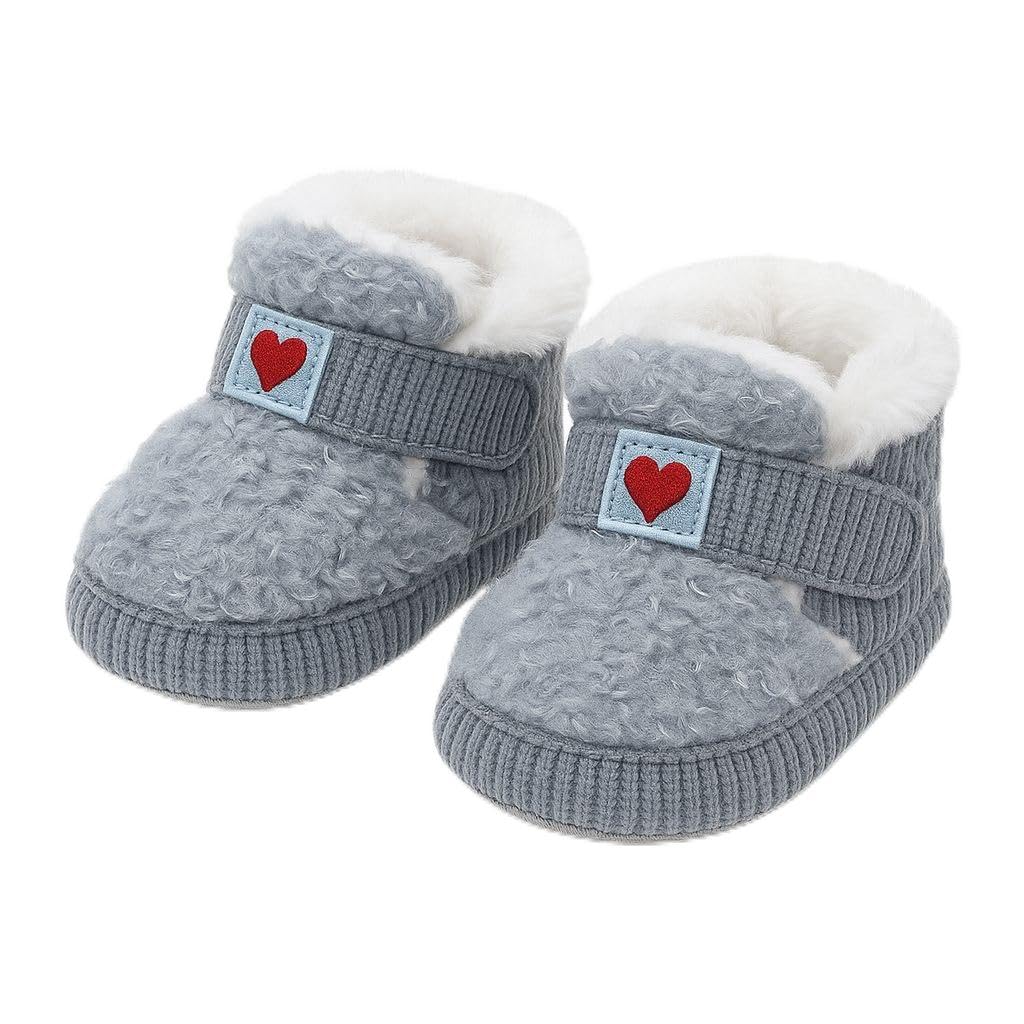 soft winter booties for babies warm, cozy & anti-slip | plush infant booties for boys & girls