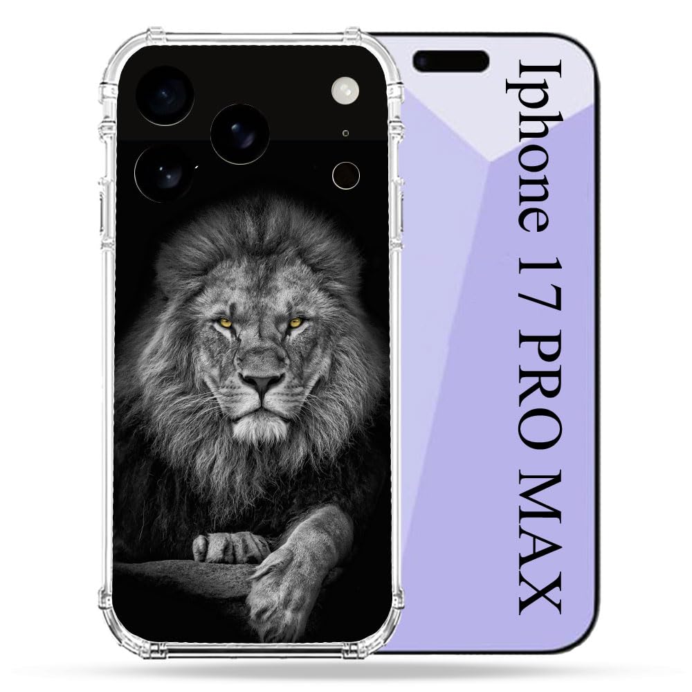 Coque iPhone 17 Pro Max Lion antichoc étui de protection renforcé - 4