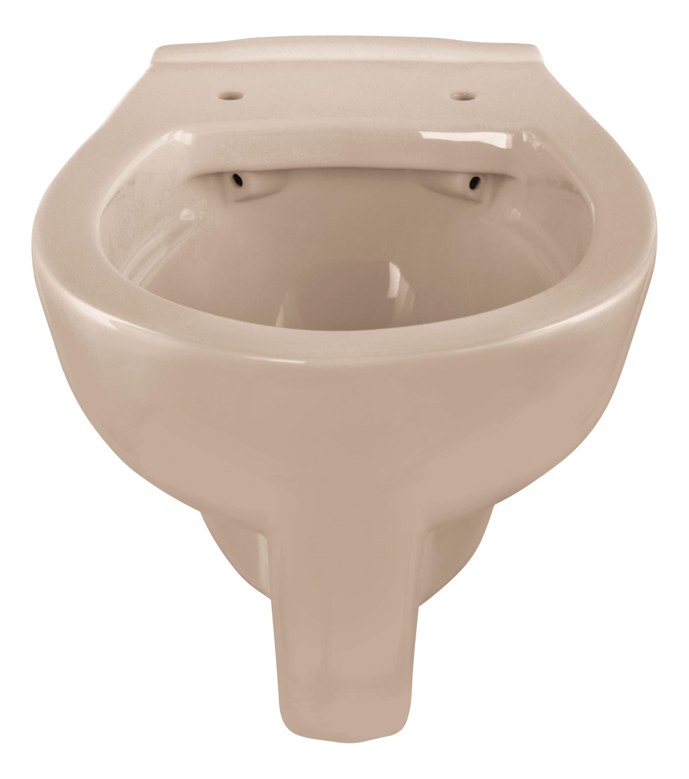 Calmwaters® Erhöhtes Wand WC spülrandlos Modern Plus mit Toilettendeckel, +6 cm Erhöhung, erhöhte Toilette inkl. abnehmbarem WC Sitz mit Absenkautomatik und Fast-Fix, Komfort Tiefspüler, Bahamabeige