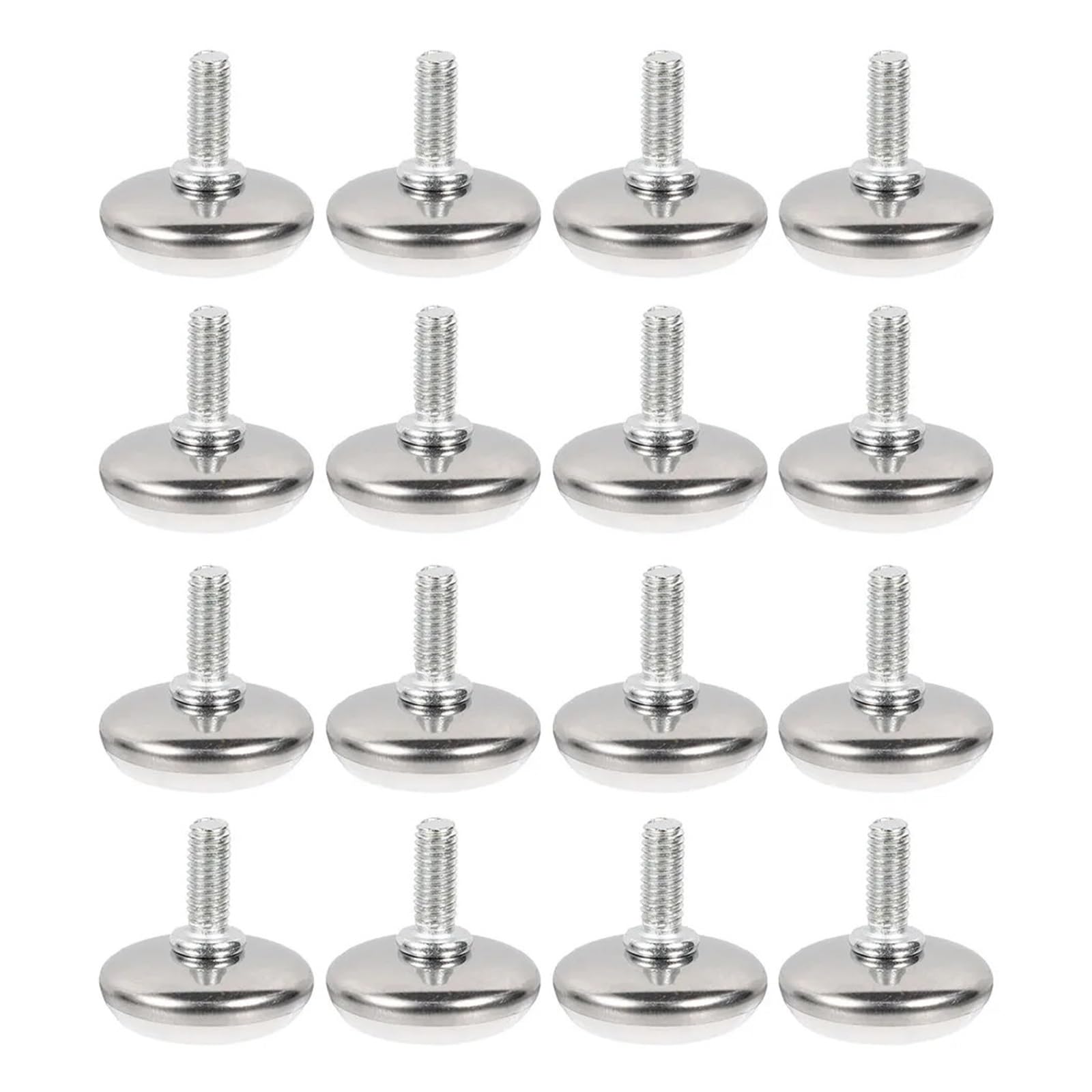 Piedini per mobili, 15 pezzi, M8, Heavy Duty, con ammortizzazione, per tavolo, sedia, banco da lavoro, livellamento regolabile