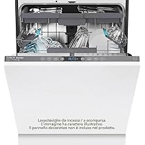 Candy Rapido’ Lavastoviglie da Incasso 60 cm, 15 Coperti, 8 Programmi, Wi-Fi + BLE, App hOn, Smart Door, Partenza Ritardata 24h, Motore Inverter, Classe C, 59,7 x 55,5 x 81,8 cm, Bianca – CI 5C6F1A